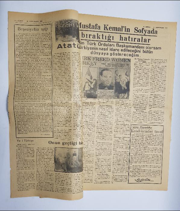 ATATÜRK'ÜN VEFAT HABERLERİ -16 KASIM 1938 KURUN GAZETESİ 