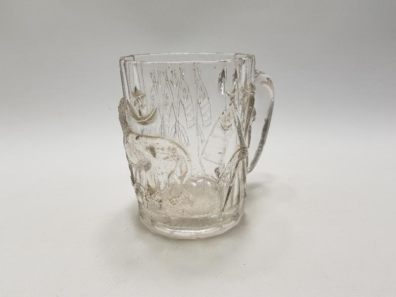 OSMANLI DÖNEMİ AY YILDIZ VE ASLAN KABARTMALI BİRA BARDAĞI 