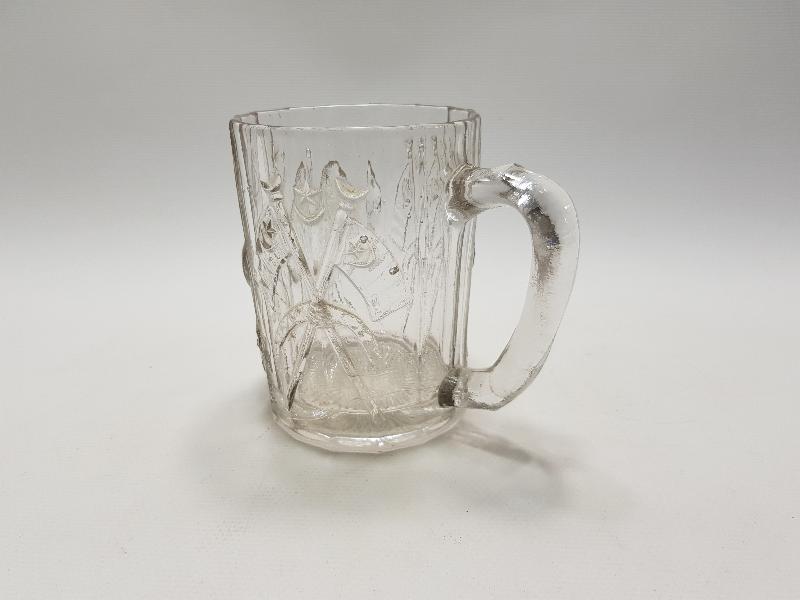 OSMANLI DÖNEMİ AY YILDIZ VE ASLAN KABARTMALI BİRA BARDAĞI 