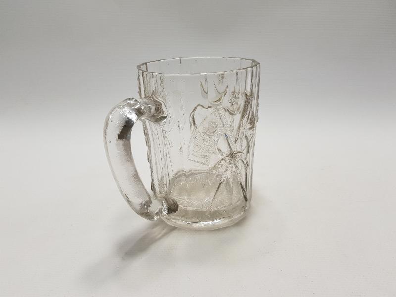 OSMANLI DÖNEMİ AY YILDIZ VE ASLAN KABARTMALI BİRA BARDAĞI 