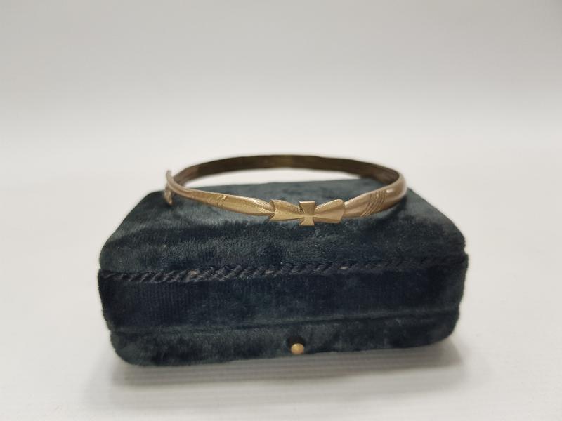 OSMANLI DÖNEMİ ÇOK NADİR RUM İŞİ HAÇLI BİLEZİK PAZUBENT 