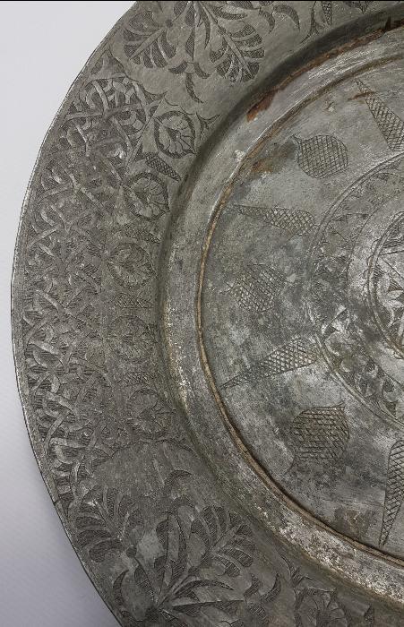 OSMANLI DÖNEMİ DAVUT YILDIZI VE HARİKA DESENLERİYLE BAKIR TABAK 