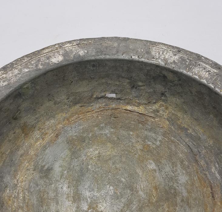 OSMANLI DÖNEMİ ERMENİCE YAZILI BAKIR TABAK 