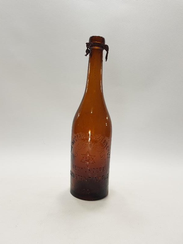 OSMANLICA YAZILI BÜYÜKDERE NEKTAR BİRA ŞİŞESİ 