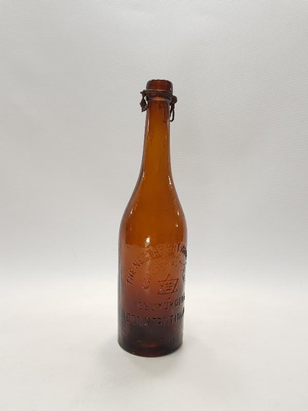 OSMANLICA YAZILI BÜYÜKDERE NEKTAR BİRA ŞİŞESİ 