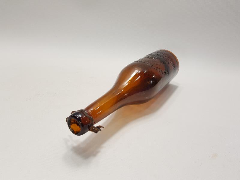 OSMANLICA YAZILI BÜYÜKDERE NEKTAR BİRA ŞİŞESİ 