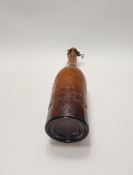 OSMANLICA YAZILI BÜYÜKDERE NEKTAR BİRA ŞİŞESİ 