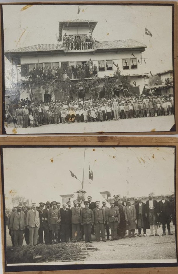 1930'LARDAN BAYRAM KUTLAMASI İKİ ADET PASPARTULU FOTOĞRAF