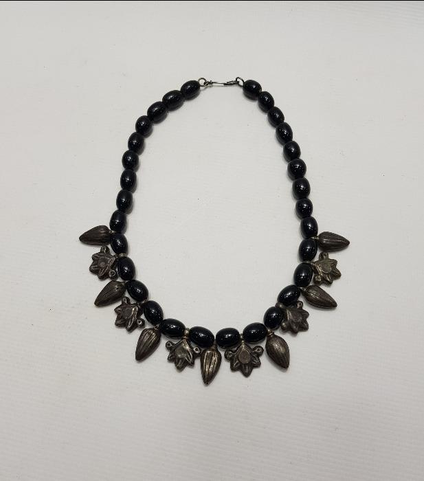 OLTU TAŞI VE GÜMÜŞ KOLYE GERDANLIK 