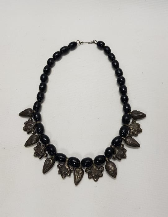 OLTU TAŞI VE GÜMÜŞ KOLYE GERDANLIK 