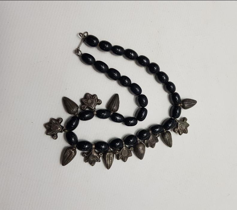 OLTU TAŞI VE GÜMÜŞ KOLYE GERDANLIK 