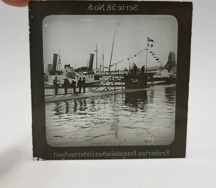 OSMANLI DENİZALTISI FOTOĞRAFI CAM NEGATİF