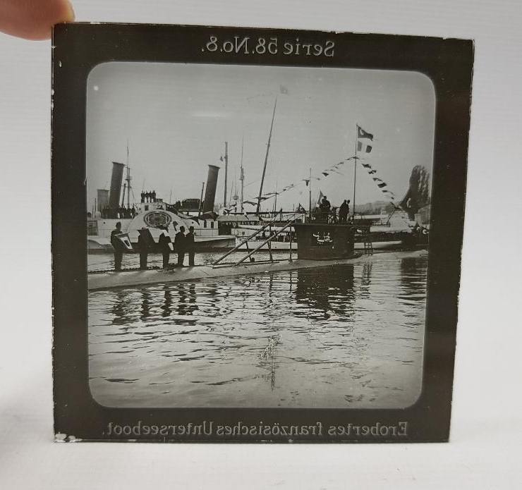 OSMANLI DENİZALTISI FOTOĞRAFI CAM NEGATİF