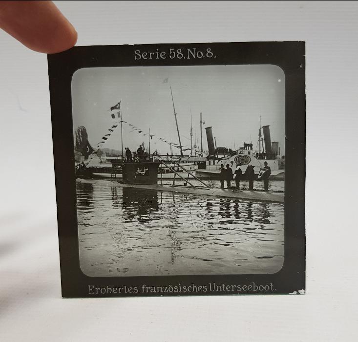 OSMANLI DENİZALTISI FOTOĞRAFI CAM NEGATİF