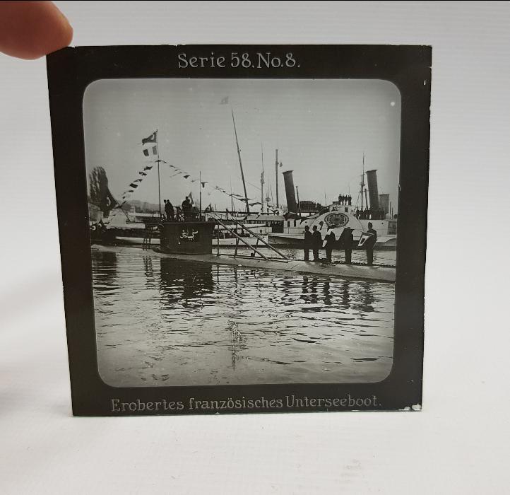 OSMANLI DENİZALTISI FOTOĞRAFI CAM NEGATİF