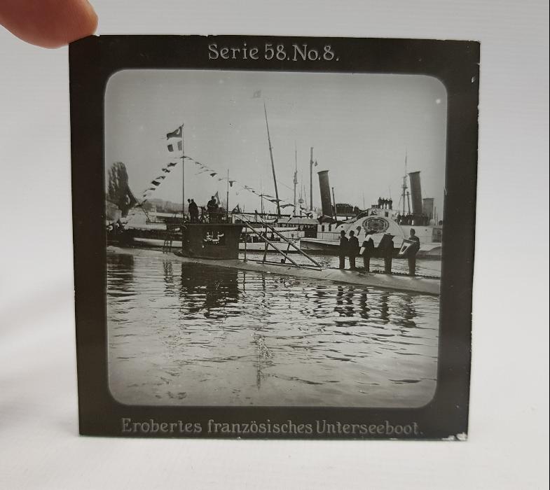 OSMANLI DENİZALTISI FOTOĞRAFI CAM NEGATİF