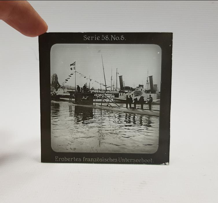 OSMANLI DENİZALTISI FOTOĞRAFI CAM NEGATİF