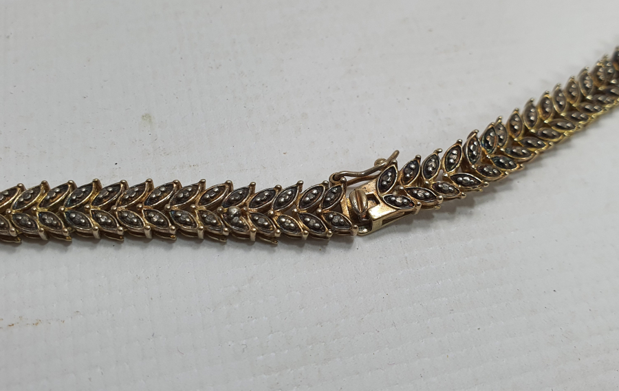 ALTIN KAPLAMA GÜMÜŞ GERDANLIK