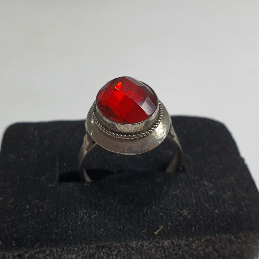 FASETA KESİM ÖZEL YAPIM AKİK TAŞLI GÜMÜŞ YÜZÜK