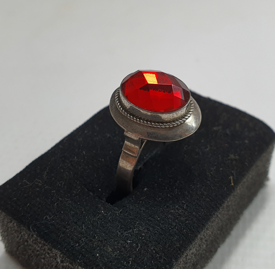 FASETA KESİM ÖZEL YAPIM AKİK TAŞLI GÜMÜŞ YÜZÜK