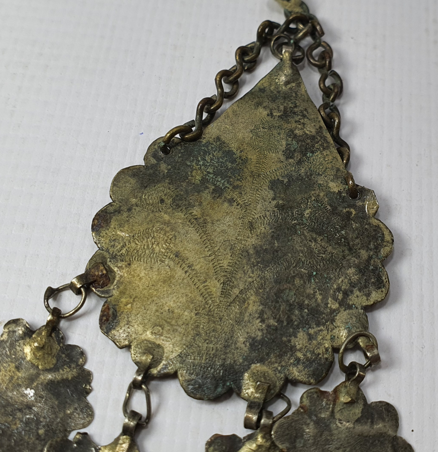 OSMANLI DÖNEMİ 1322 (1904) TARİHLİ ARMUDİ FORMUNDA KOLYE