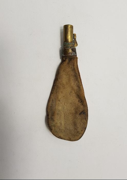 OSMANLI DÖNEMİ DERİ BARUTLUK 