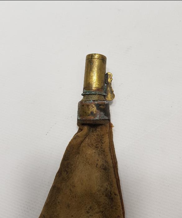 OSMANLI DÖNEMİ DERİ BARUTLUK 