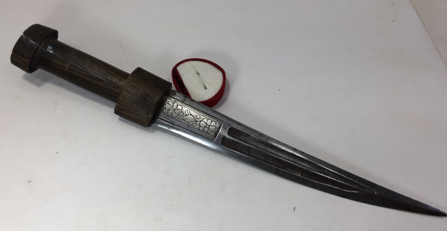 OSMANLI DÖNEMİ GERGEDAN BOYNUZUNDAN MAMUL KAMA - KÜRT KAMASI