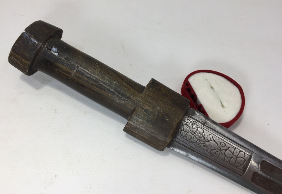 OSMANLI DÖNEMİ GERGEDAN BOYNUZUNDAN MAMUL KAMA - KÜRT KAMASI