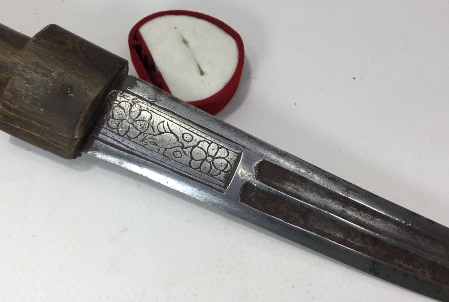 OSMANLI DÖNEMİ GERGEDAN BOYNUZUNDAN MAMUL KAMA - KÜRT KAMASI