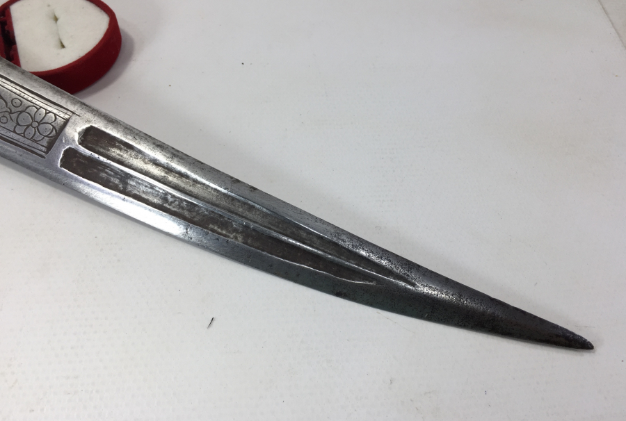 OSMANLI DÖNEMİ GERGEDAN BOYNUZUNDAN MAMUL KAMA - KÜRT KAMASI