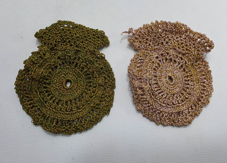 OSMANLI DÖNEMİ SIRMA İŞÇİLİKLİ 2 ADET CEP SAATİ KESESİ