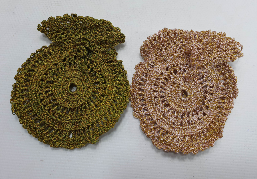 OSMANLI DÖNEMİ SIRMA İŞÇİLİKLİ 2 ADET CEP SAATİ KESESİ