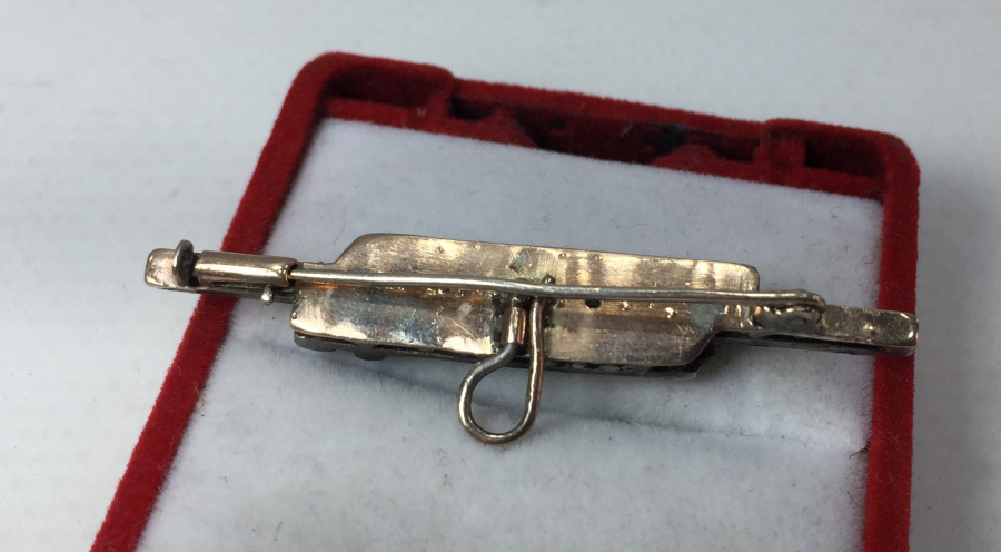 OSMANLI DÖNEMİ ÜZERİ ELMAS TAŞLARLA SÜSLÜ ÇOK NADİR CEP SAATİ BROŞU