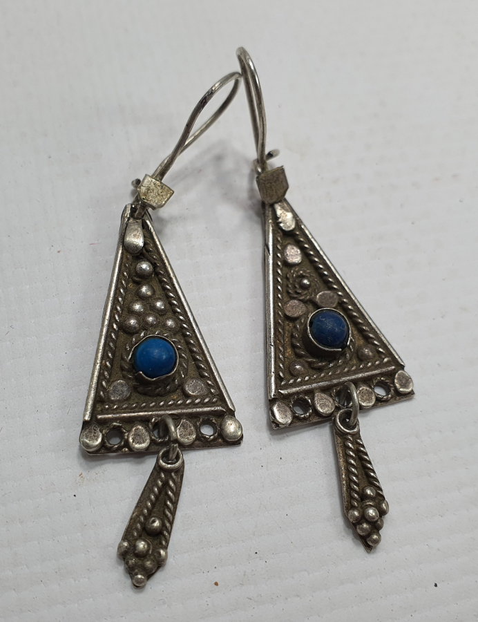 ÖZEL YAPIM GÜVERSE İŞÇİLİKLİ ANTİKA KÜPE