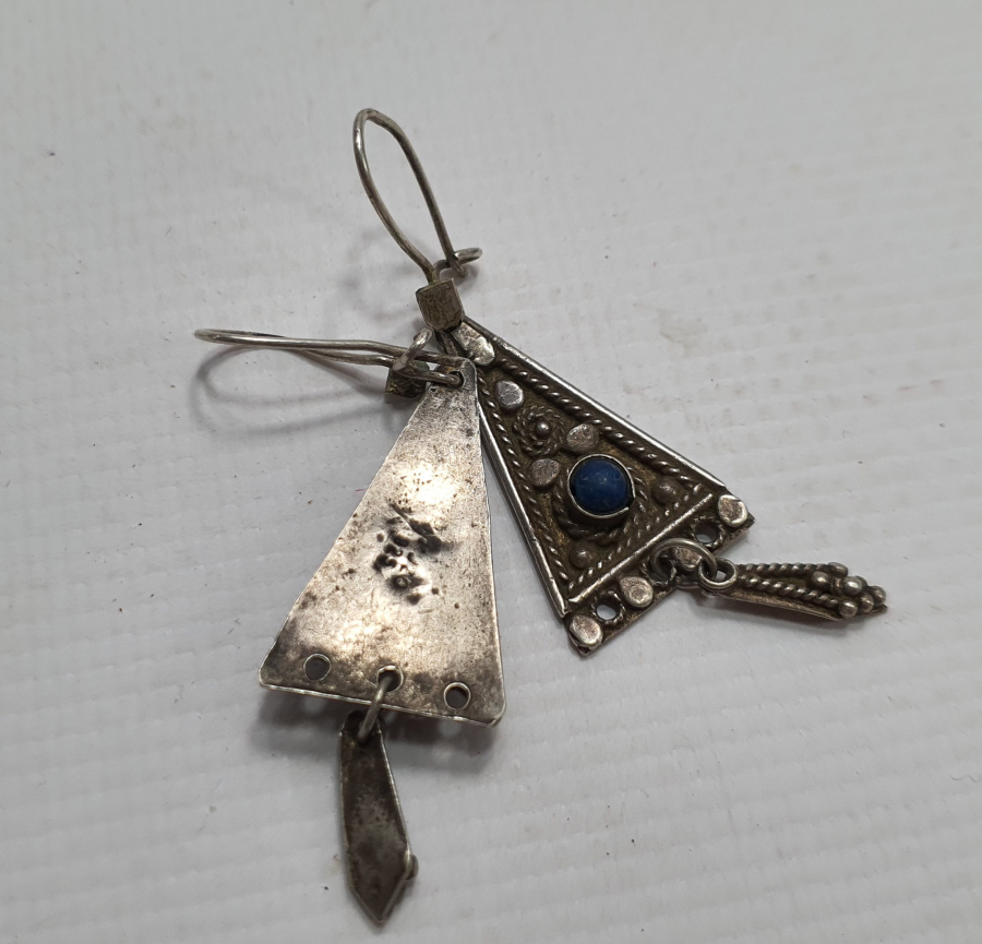 ÖZEL YAPIM GÜVERSE İŞÇİLİKLİ ANTİKA KÜPE