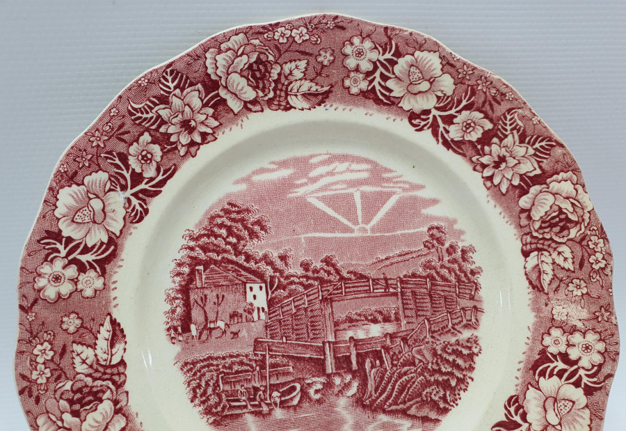 1900 BAŞLARI İNGİLİZLERİN OSMANLI PAZARINA YAPTIĞI PORSELEN TABAK