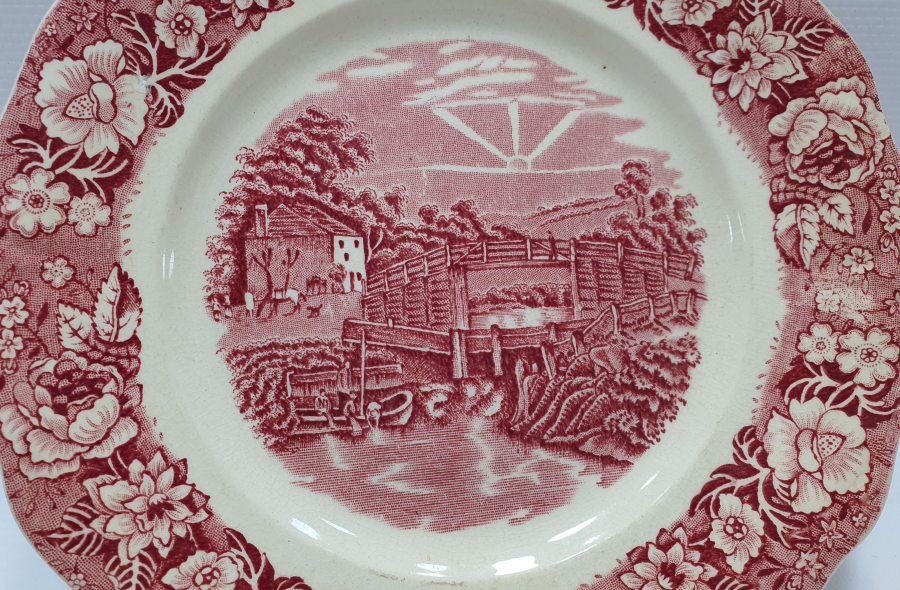 1900 BAŞLARI İNGİLİZLERİN OSMANLI PAZARINA YAPTIĞI PORSELEN TABAK