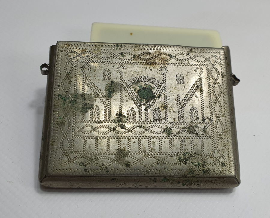 BİR YÜZÜ AY YILDIZLI DİĞER YÜZÜ CAMİ MOTİFLİ ASKER HAMAYILI