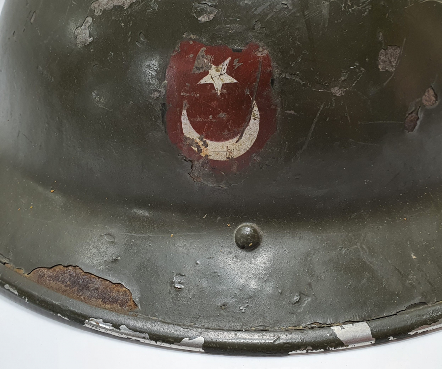 KORE SAVAŞI DÖNEMİ ÜZERİ AY YILDIZLI ASKER MİĞFERİ