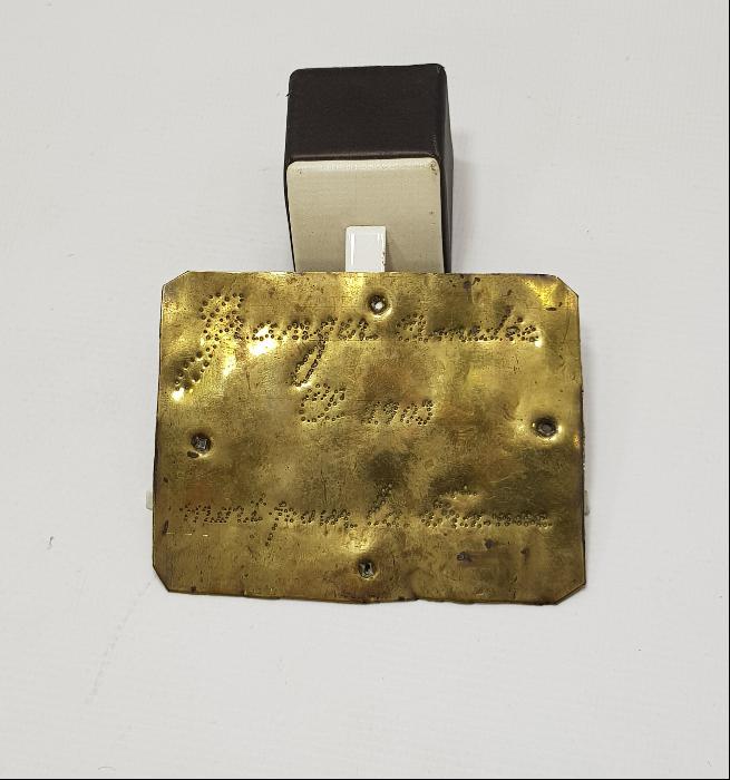 1903 TARİHLİ PİRİNÇ PLAKA 