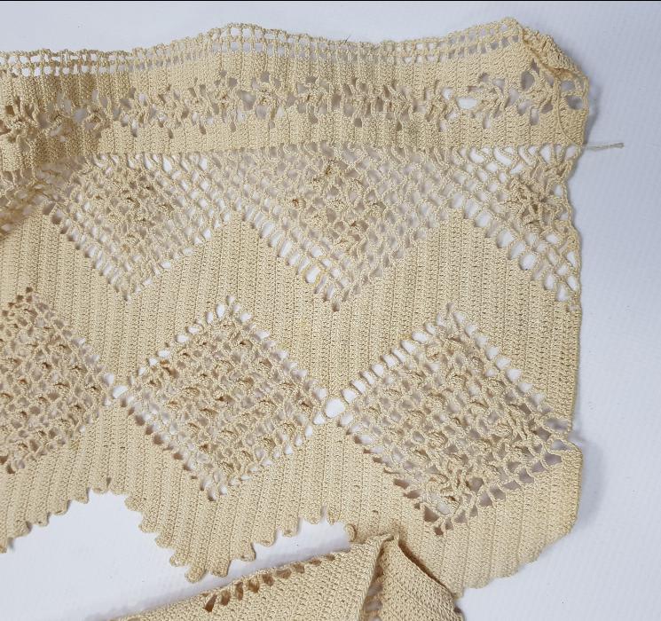 DÖRT PARÇA EL İŞLEME DANTEL SAÇAK