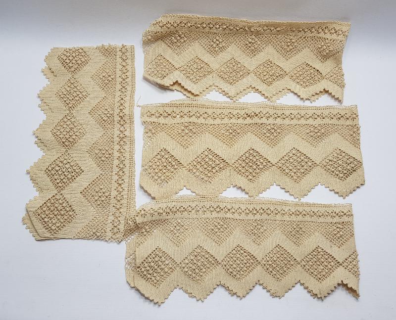 DÖRT PARÇA EL İŞLEME DANTEL SAÇAK