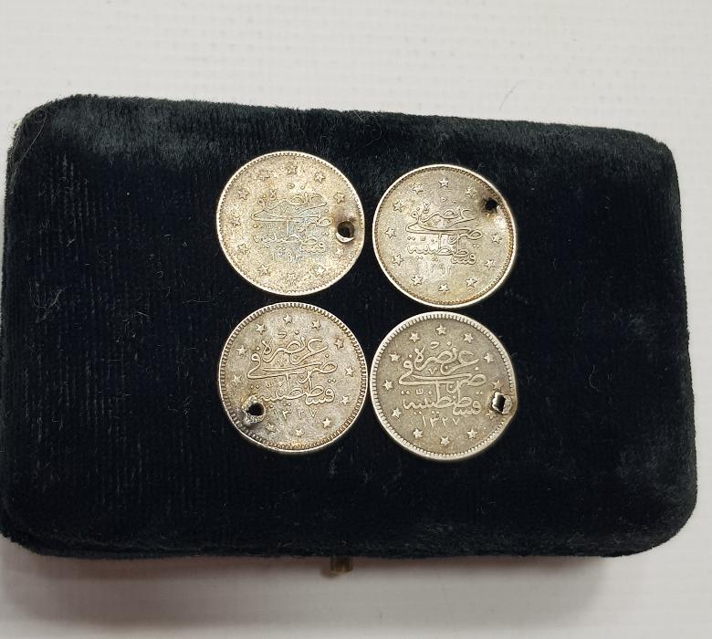 II. ABDÜLHAMİD VE SULTAN REŞAD DÖNEMİNE AİT GÜMÜŞ 2 KURUŞLAR 