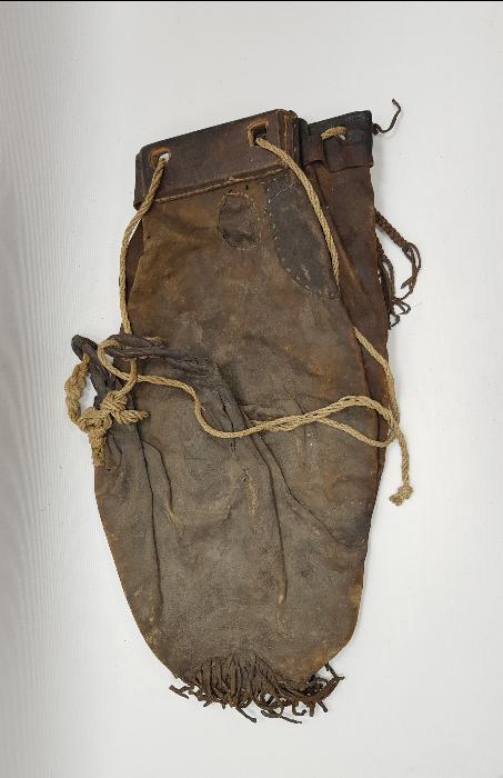 OSMANLI DERİ AVCI ÇANTASI 