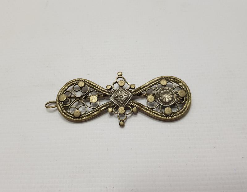 OSMANLI DÖNEMİ GÜMÜŞ SAÇ TOKASI 