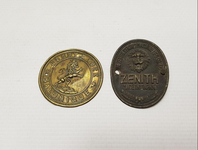 OSMANLI DÖNEMİ İKİ ADET DİKİŞ MAKİNESİ ETİKETİ 