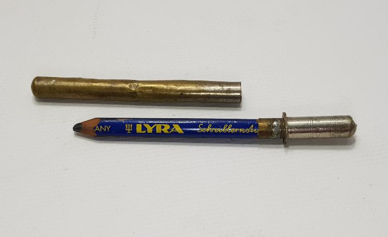 OSMANLI DÖNEMİ LEVANTEN İŞİ KUTUSUNDA KURŞUN KALEM 