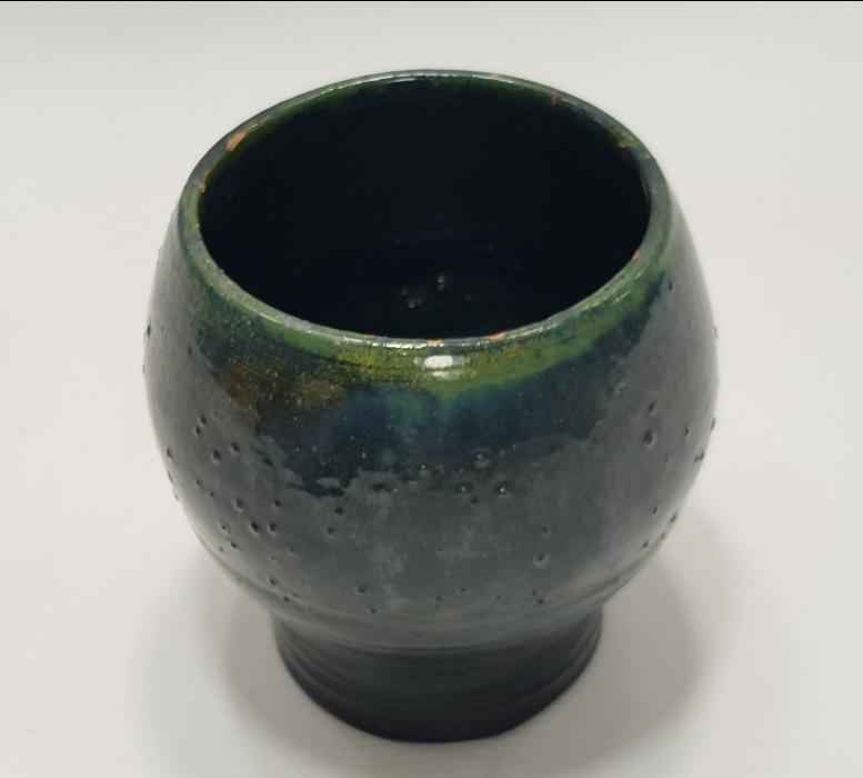 OSMANLI DÖNEMİ TOKAT İŞİ NADİR FORMDA SERAMİK SIRLI BARDAK