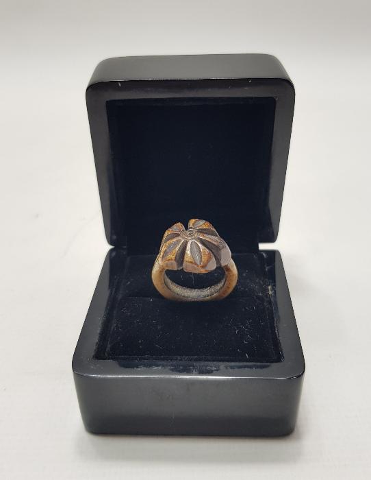 OSMANLI DÖNEMİ YILDIZ FORMLU KEMİK YÜZÜK 